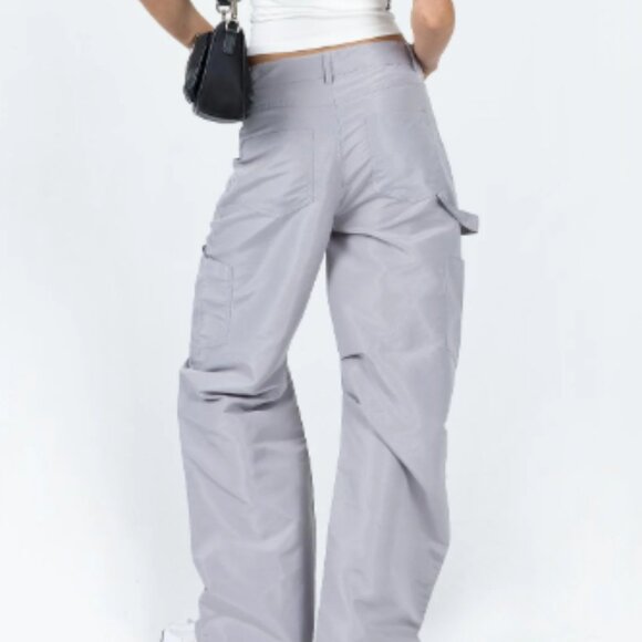 Lioness Miami Vice Swish Pants Oversized Grey Silver Baggy BNWT XL Grunge 90s - Picture 5 of 10